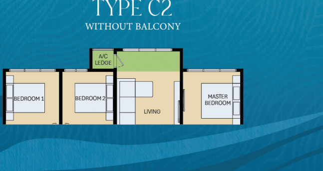 Floor plan Type C2 — 4-Bedroom